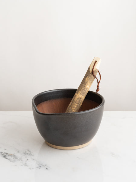 Suribachi Japanese Mortar & Pestle in Black