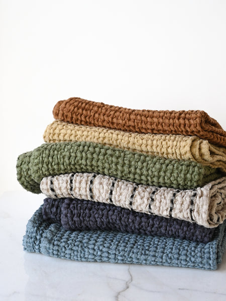 Linen-Cotton Waffle Towel