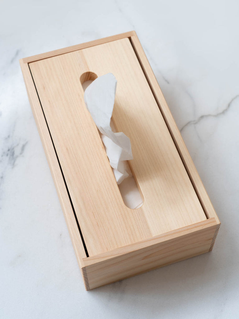 Hinoki Ridged Tissue Box