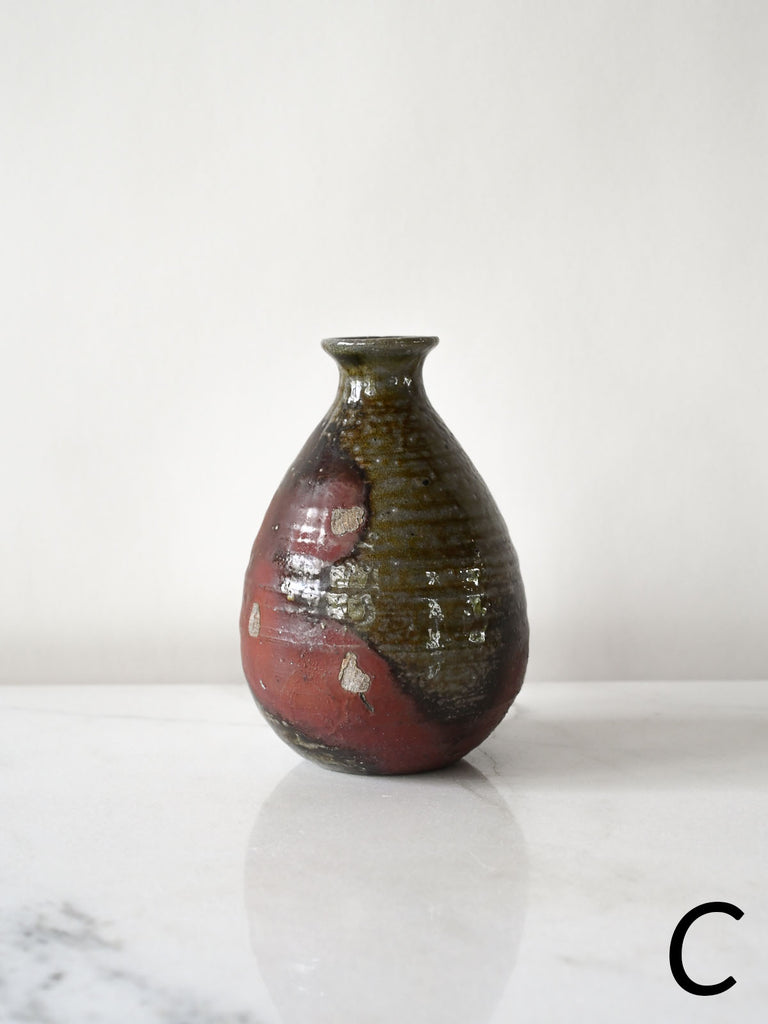 Sake Bottles in Dark Soda Fire