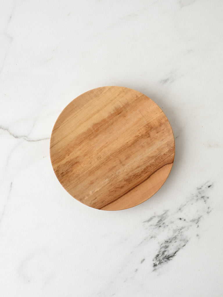 Urushi-Lacquered Small Wooden Plate | Tochi