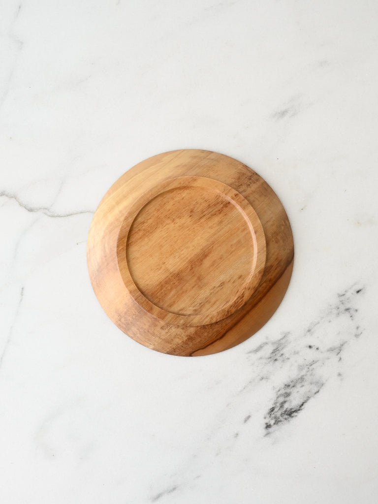 Urushi-Lacquered Small Wooden Plate | Tochi