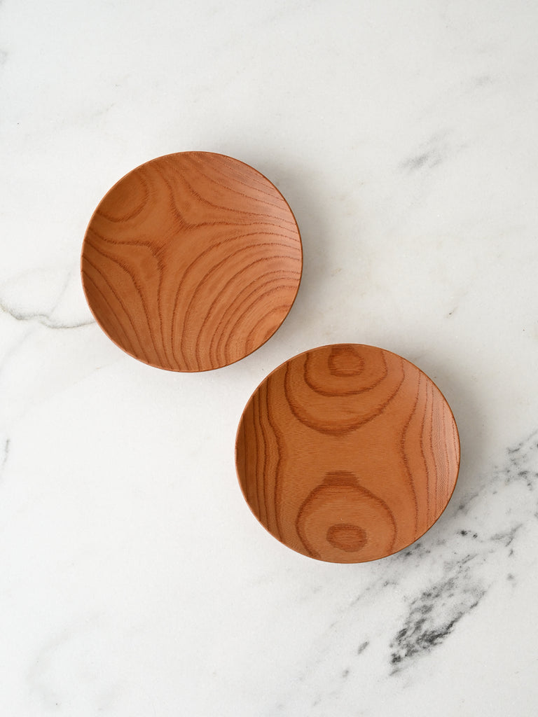 Urushi-Lacquered Pinch Plate | Keyaki