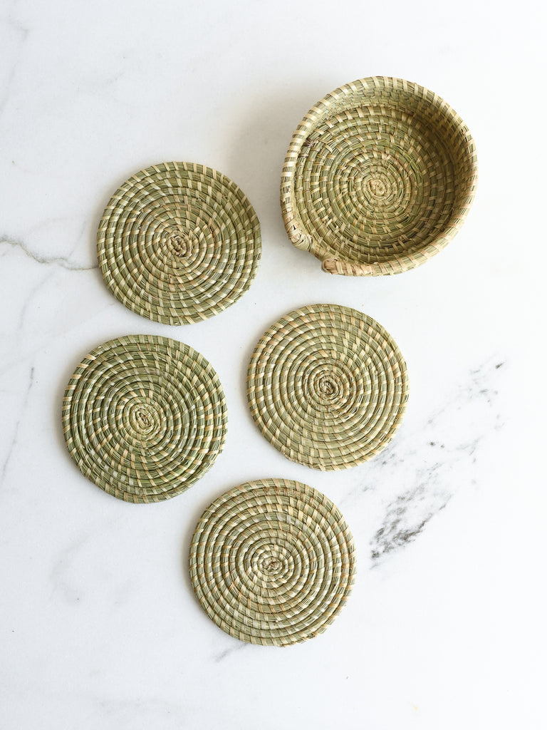 Sweetgrass Coaster Set