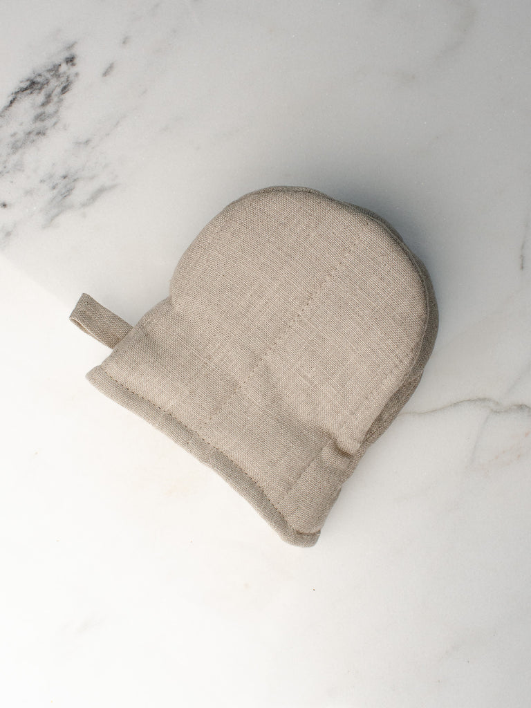 Linen Oven Mitten
